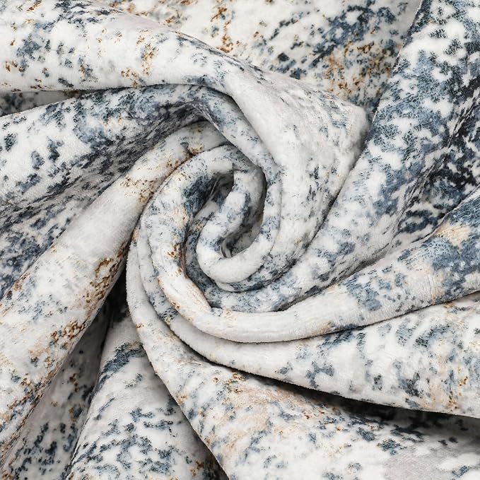 DMOYEST Area Rug Living Room Rugs 10x14 Washable Abstract Beige Blue Carpet | - Image 6