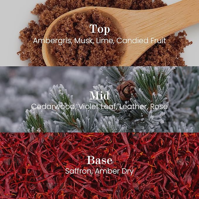 M&SENSE Natural Soy Candle| Leather Night | 5.3 oz | Minimalist Scented Candle for Relaxation, Gifting, Home Décor | for Bedroom, Office, Party Small