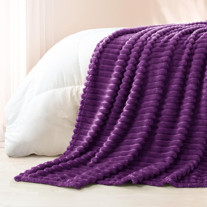 Exclusivo Mezcla Striped Queen Size Fleece Blanket - Image 6