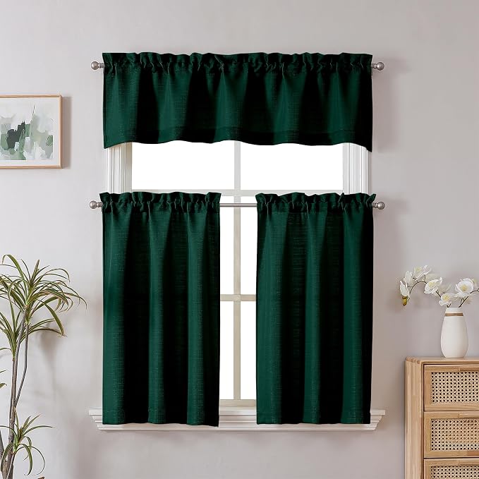 Chyhomenyc Hunter Green Short Curtain Valance - Image 2