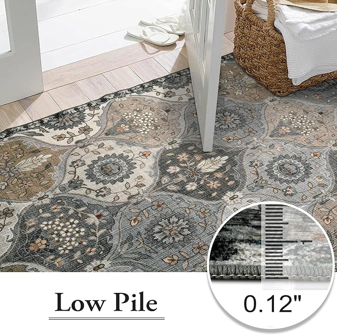 Lahome Moroccan Washable Area Rugs 8x10, Soft Rugs - Image 6