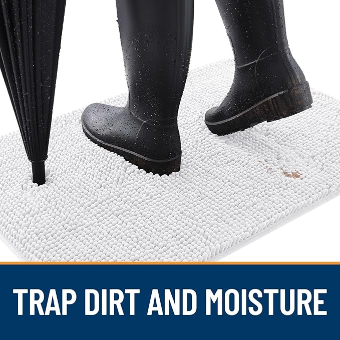 OLANLY Dog Door Mat for Muddy Paws 59x32, Absorbs Moisture and Dirt, Absorbent - Image 2