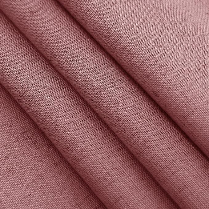 Canyon Rose Linen Curtains for Living Room 98 Inches Long Light Filtering Semi - Image 8