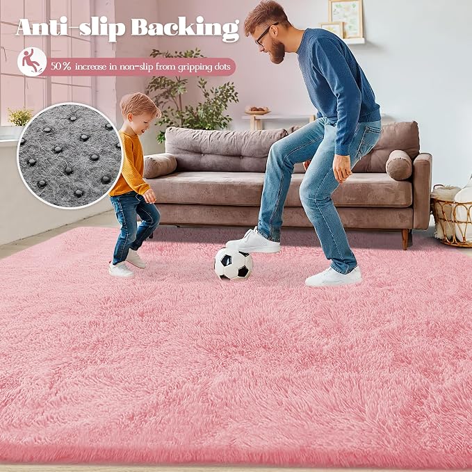 5x7 Area Rug for Living Room: Fluffy Shag Soft Washable Rugs Fuzzy Plush Indoor - Image 8