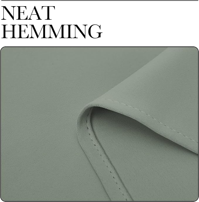 NICETOWN Bedroom Curtain Panels Blackout Draperies, Thermal Insulated Solid - Image 7