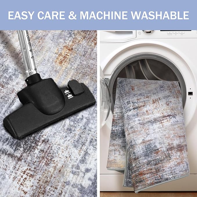 IOHOUZE Abstract Area Rugs 8x10 Ft Washable Large Rugs - Image 3