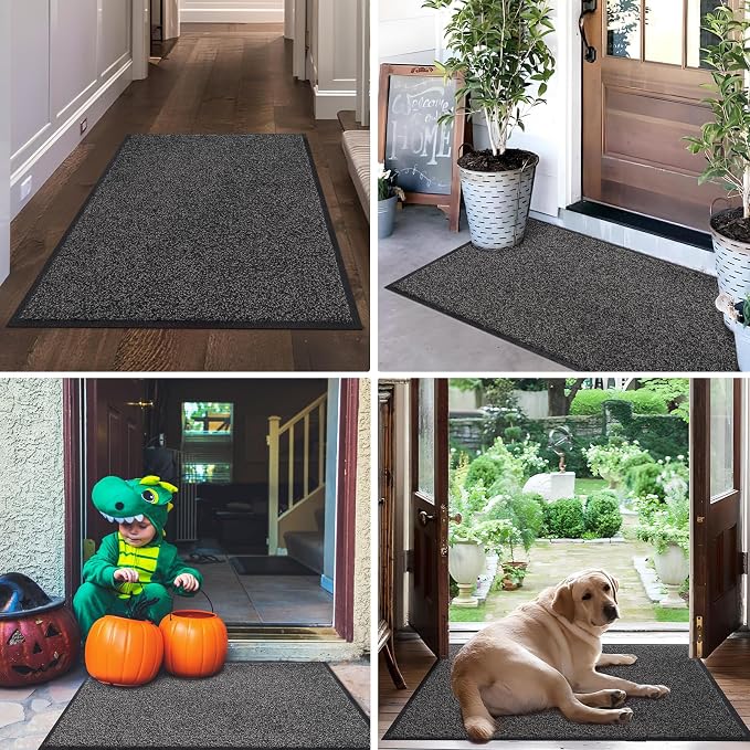 Mibao Front Door Mat, Dirt Trapper Welcome Mat - Image 7