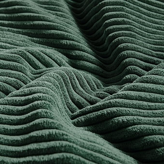 Fancy Homi Set of 2 Dark Green Decorative Throw Pillow Covers 22x22 Inch - Image 5