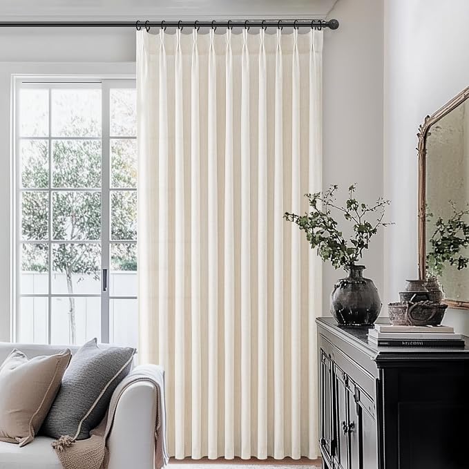 Pinch Pleat 120 Inch Extra Long High Ceiling Curtains 60 Inch Wide - Image 5