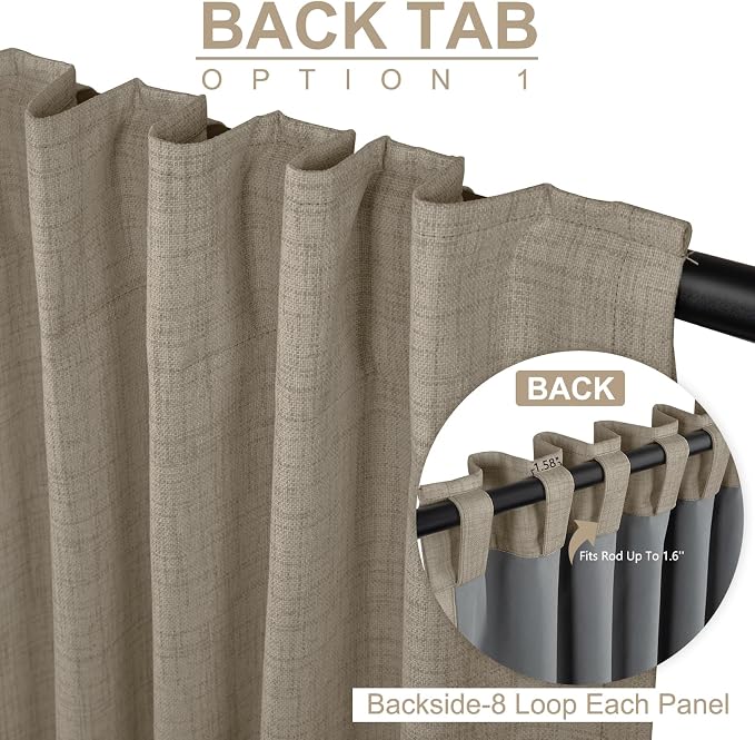 100% Blackout Shield Polyester Blackout Curtains - Image 3