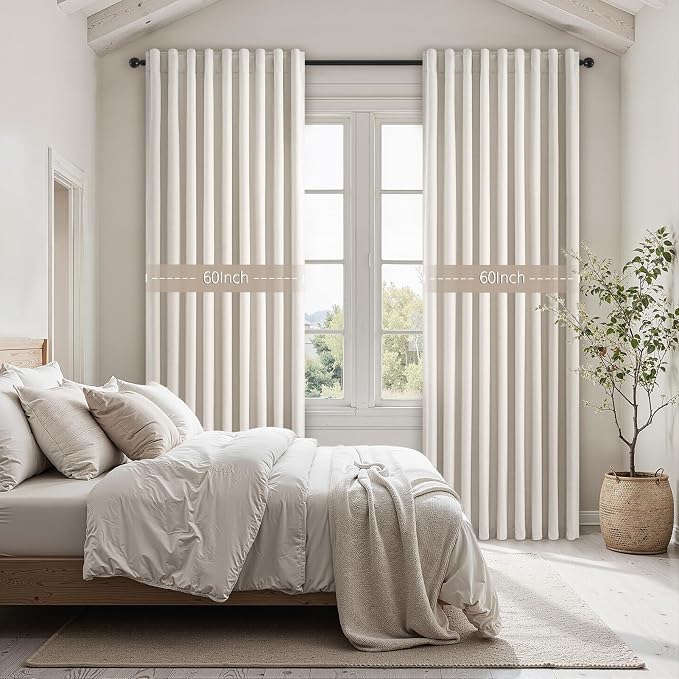 Topfinel Blackout Curtains 60 Inch Length Wide - Image 3