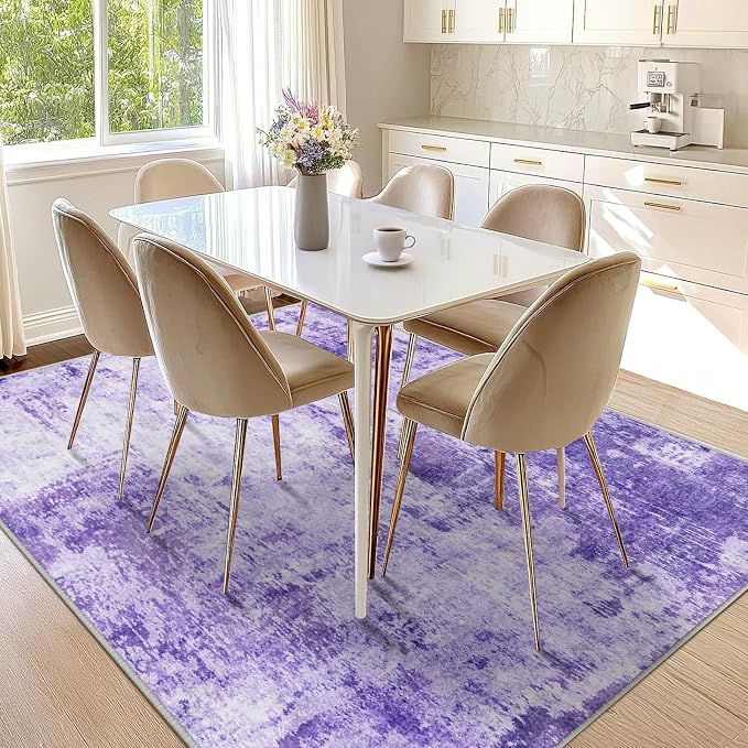 RELEANY Washable 5'x8' Abstract Area Rug - Image 8
