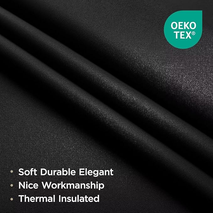 Joydeco Blackout Curtains 84 Inch Length 2 Panels Set, Thermal Insulated Long - Image 2
