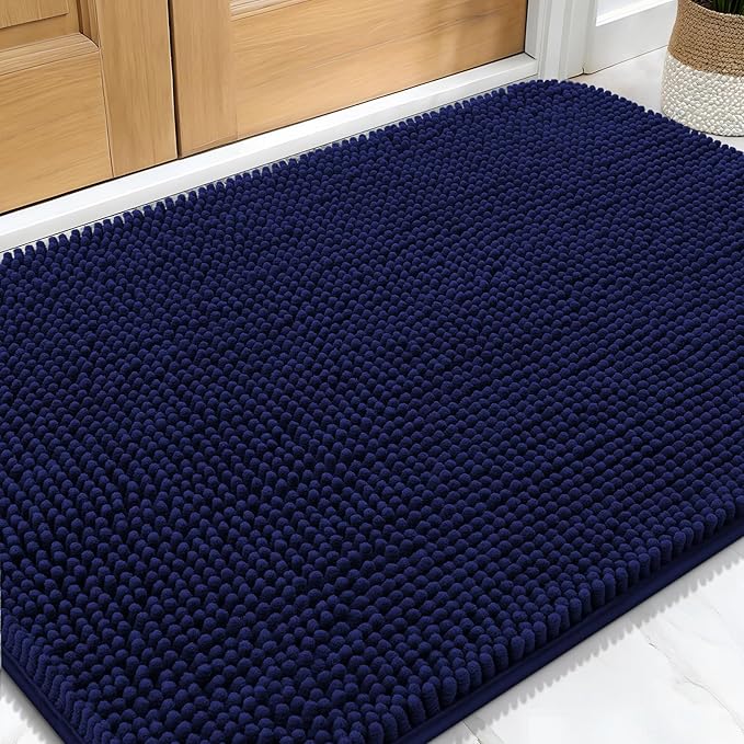 OLANLY Dog Door Mat for Muddy Paws 30x20, Super Absorbent Chenille Mud Mat | by OLANLY