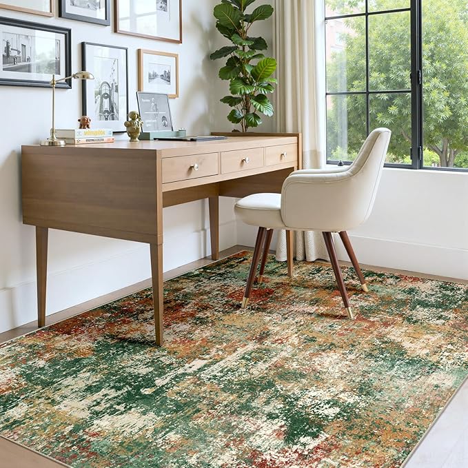 Washable Area Rugs 5'x8' Non-Slip Modern Abstract Soft - Image 8