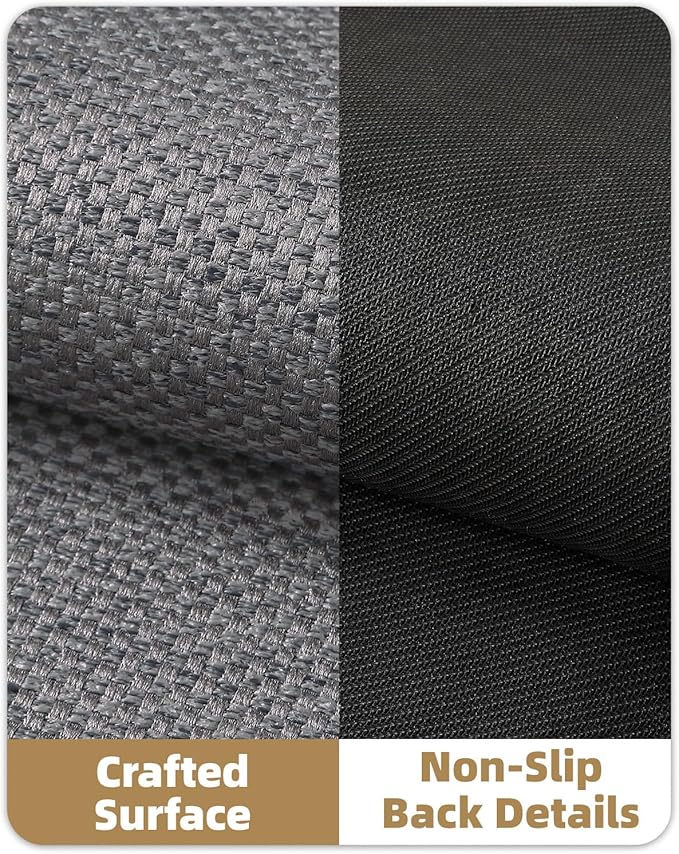 Color&Geometry Front Door Mat Indoor 27"x59", Rugs for Entryway, Non Slip Washable Low-Profile Inside, Entry Mat Entry Rug Door Mat Indoor Entrance, Light Grey (Rolled-up NO Creases)