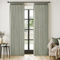 MIULEE Pinch Pleated Thick Linen Curtains 96 Inches Long 2 Panels by MIULEE