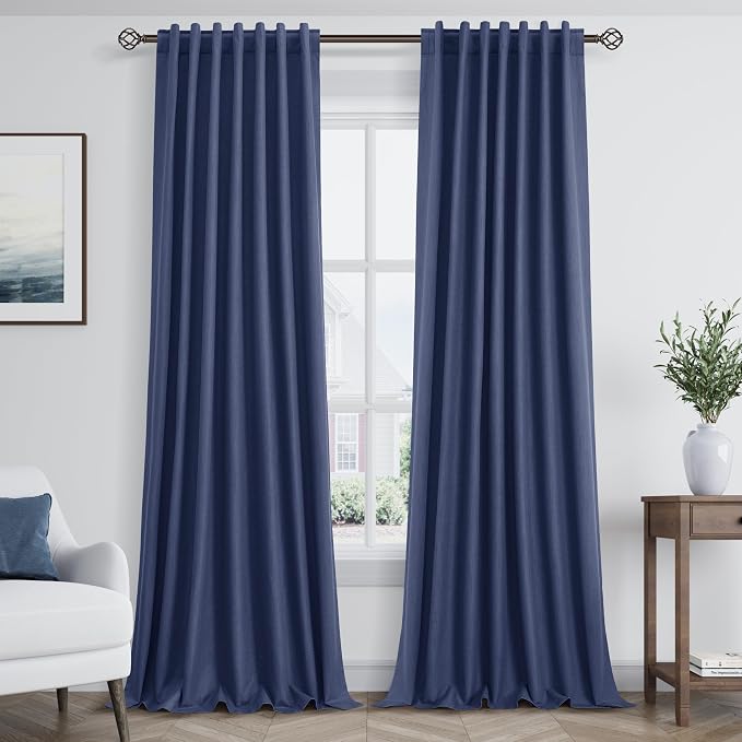 Guken 100% Blackout Curtains 96 Inch Length 2 Panels Set by Guken
