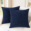 CaliTime Decorative Couch Throw Pillow Covers 26 X 26 Inches Navy Blue | Pack by CaliTime