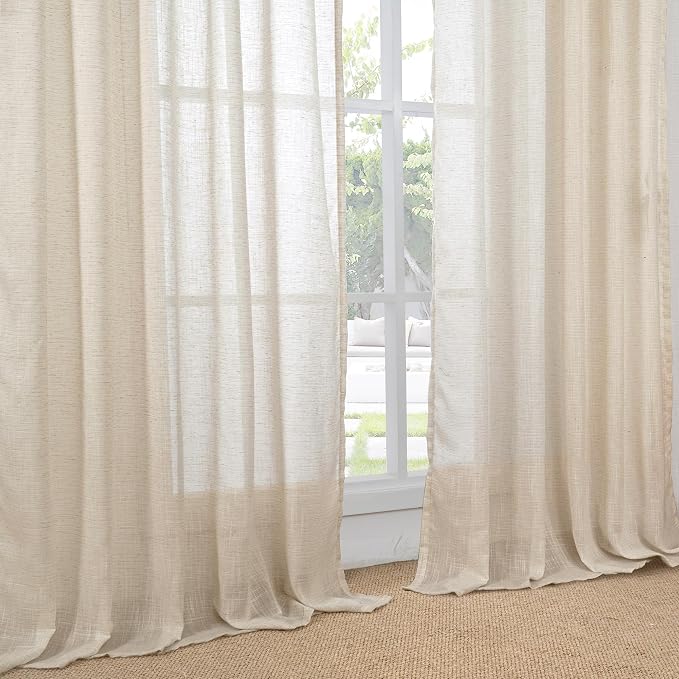 BGment Long Linen Curtains 102 Inch Length - Image 7