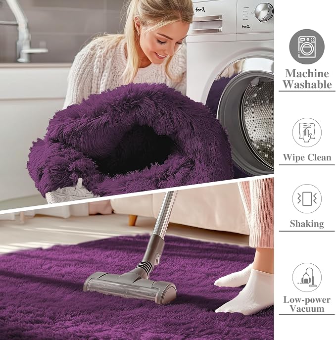OLANLY 5x7 Machine Washable Large Area Rugs - Image 2