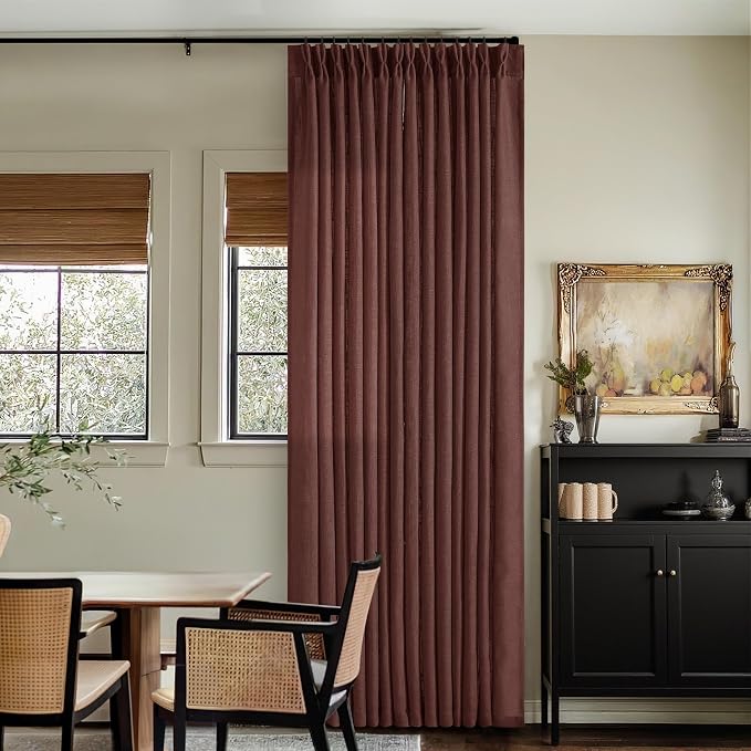 Pinch Pleated Semi Sheer Linen Curtains by Twodrapes