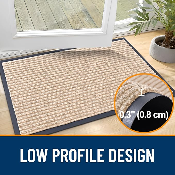 OLANLY Front Door Mat 71x47, Waterproof Heavy-Duty Indoor Outdoor Doormat | - Image 4