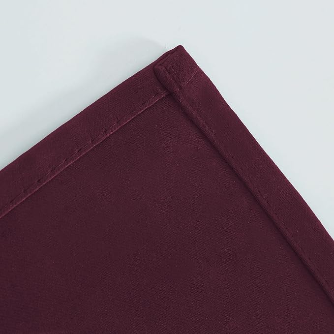 LEMOMO Burgundy Red Thermal Blackout Curtains/38 x 63 Inch/Set of 2 Panels Room - Image 7