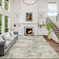 4x6 Area Rugs Washable Rug: Modern Abstract Living Room Rug Soft Anti-Skid Thin by GENTDRIZZ