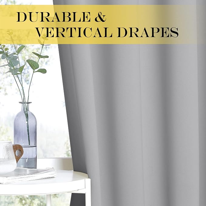 NICETOWN Blackout Bedroom Curtain 120 inches Long - Image 5