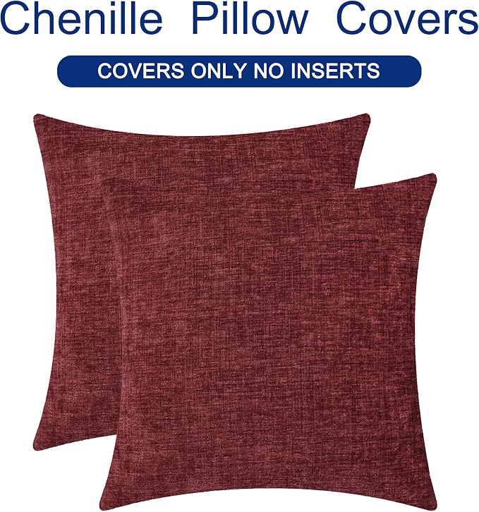 CaliTime Christmas Throw Pillow Covers Decorative 26 X 26 Inches Pack of 2 Cozy - Image 6
