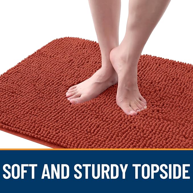 OLANLY Dog Door Mat for Muddy Paws 47x32, Super Absorbent Chenille Mud Mat | - Image 4