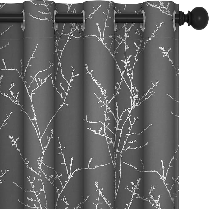 Deconovo Grey Blackout Curtains by Deconovo