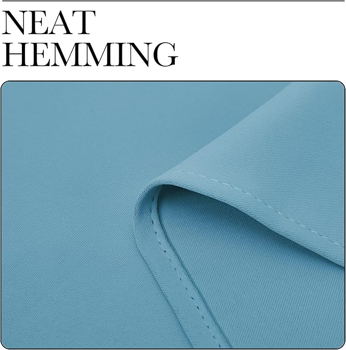 NICETOWN Teal Blue Blackout Curtains 102 inches Length - Image 6