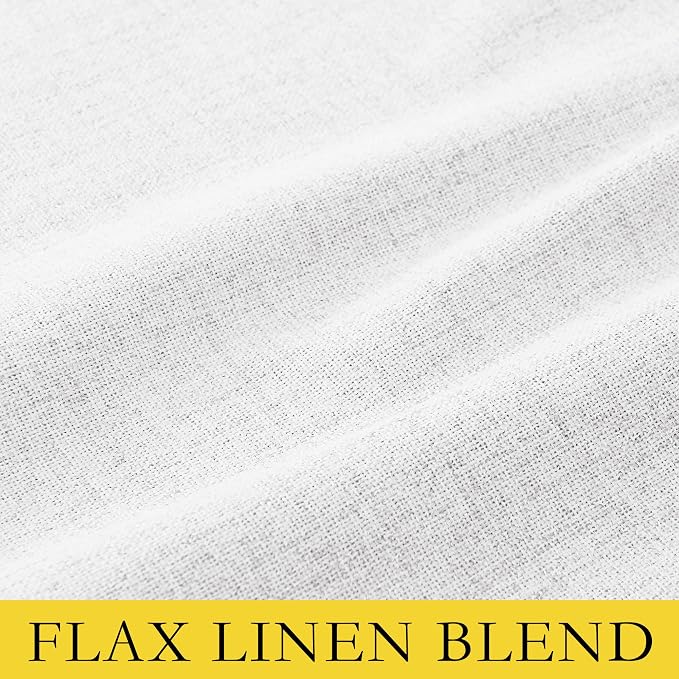 NICETOWN 100% Black Out Curtains 72 inch Long, Linen Blend Insulated Rod Pocket - Image 6