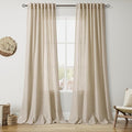Taupe Burlywood Curtains 108 Inches Long by Nanspring