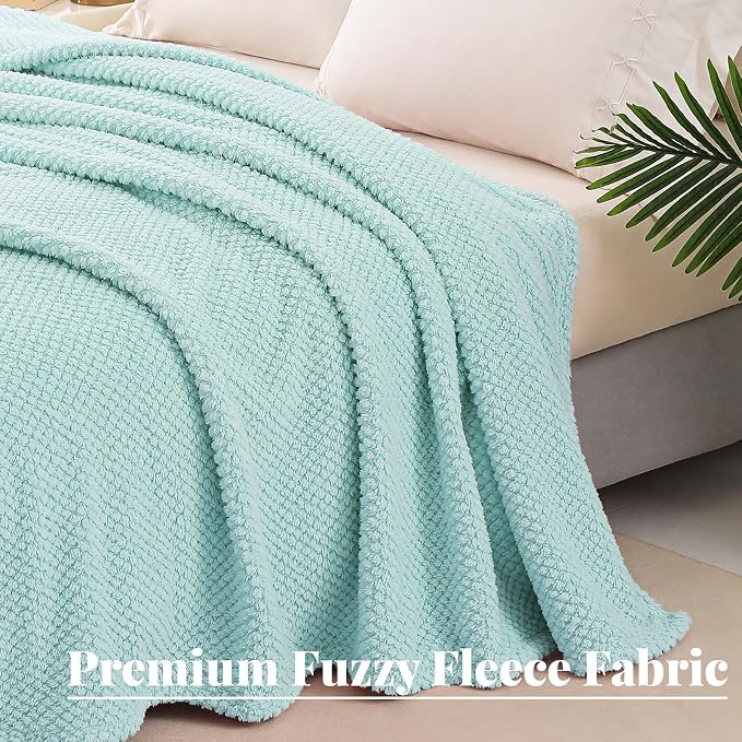 Whale Flotilla King Size Fuzzy Fleece Blanket - Image 5