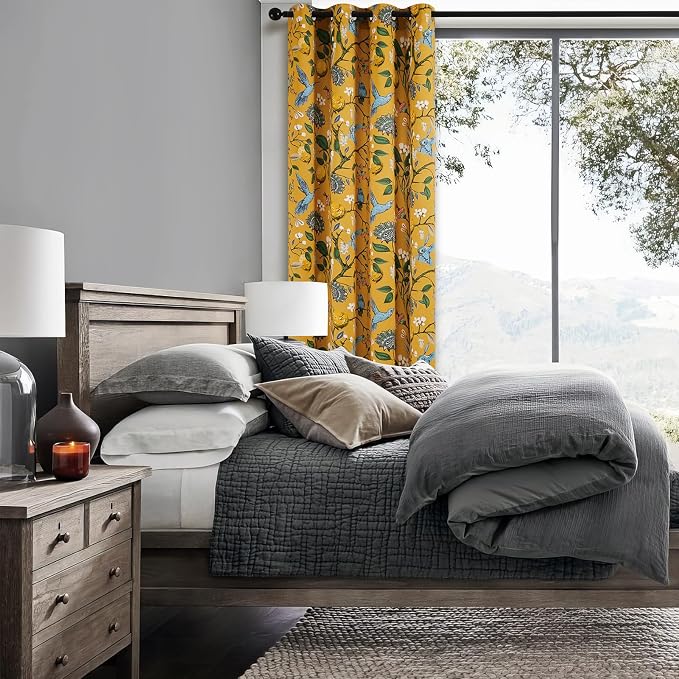 Topfinel Mustard Yellow Blackout Valances Curtains 18 Inches Long Farmhouse - Image 6