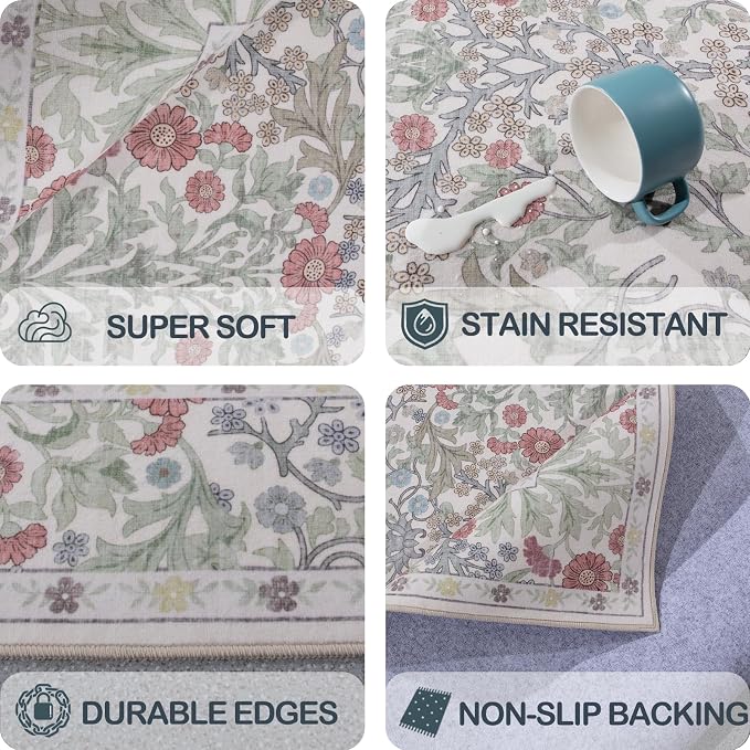 Area Rug for Living Room, 10x12 Large Washable Rugs for Dining Room, Non Slip - Image 6