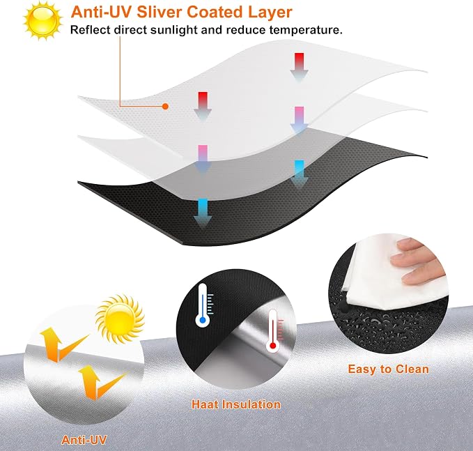 100% Blackout Curtains for Bedroom Portable Window Blinds Cover Adhesive - Image 4
