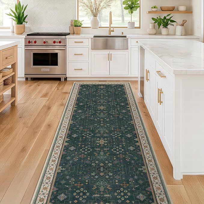 Hazo Haus Vintage 2x7 Washable Runner Rug Non Slip by HazoHaus