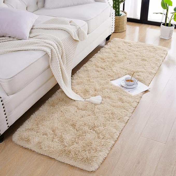 Chicrug Soft Runner Rug for Bedroom Living Room Plush Fluffy Rug 2x10 Feet - Image 5