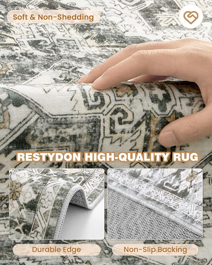 Runner Rug 2x6, Non Slip Washable Rugs - Image 7
