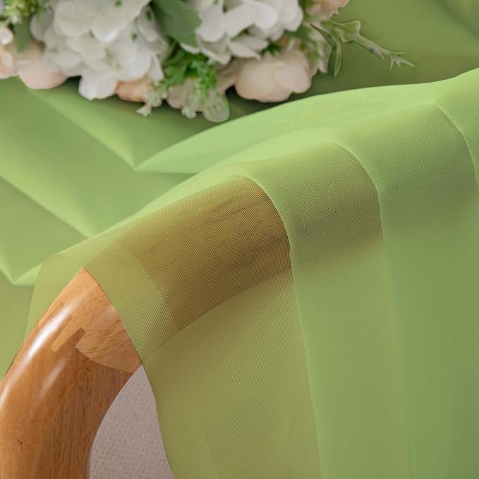 Chyhomenyc Sheer Valances for Windows, Light Filtering Small Window Curtains - Image 9