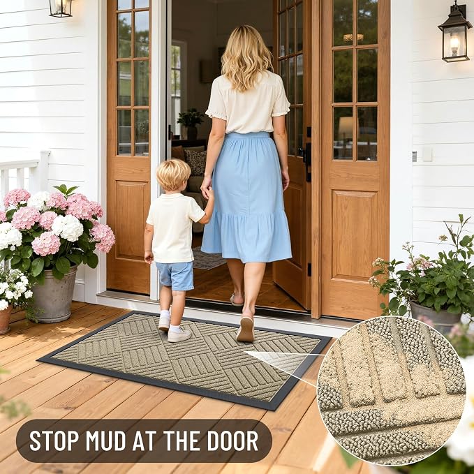 OLANLY Front Door Mat Outside Entrance 71x23, Waterproof Heavy-Duty Doormat | - Image 7