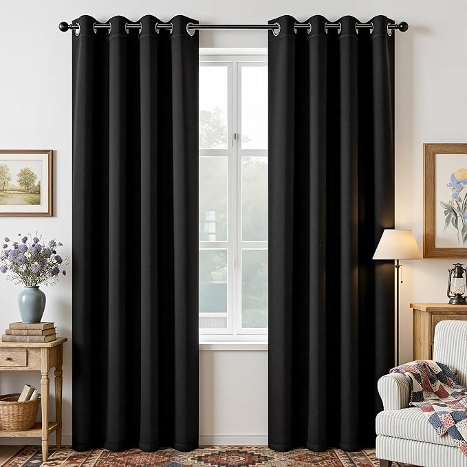 Joydeco Blackout Curtains for Bedroom 84 Inch by JOYDECO