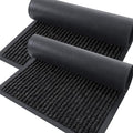 OLANLY 2-Pack Front Door Mats 35x23, Waterproof Heavy-Duty Doormats | Off-Black by OLANLY