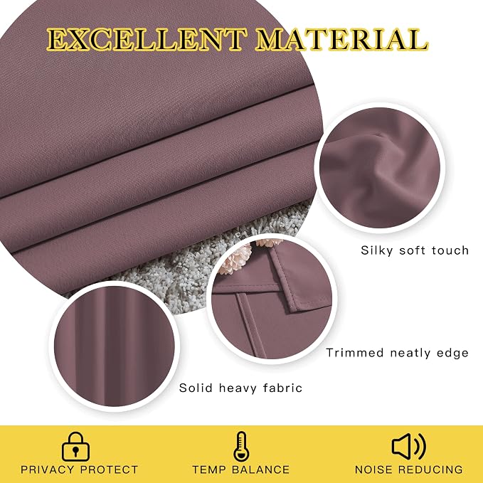 NICETOWN Bedroom Blackout Curtains & Drapes - Image 4
