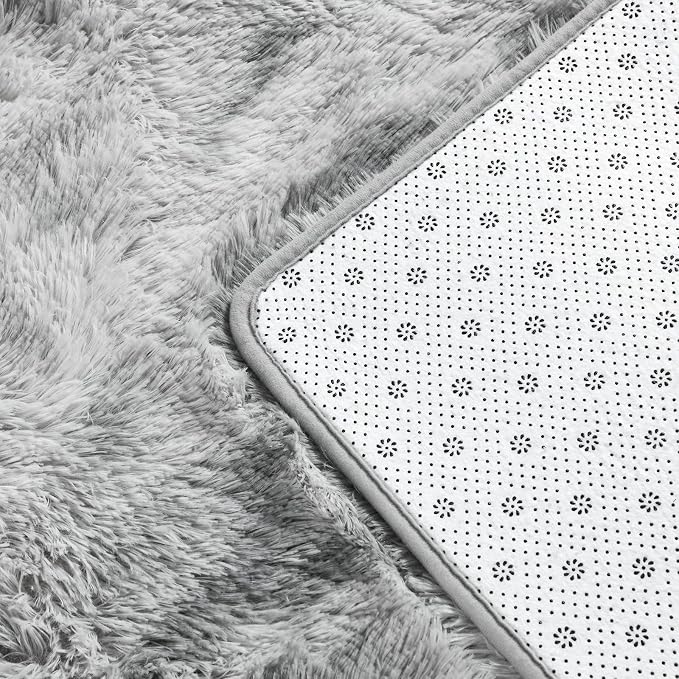 Large Shag Area Rugs 8 x 10, Tie-Dyed Plush Fuzzy Rugs - Image 6