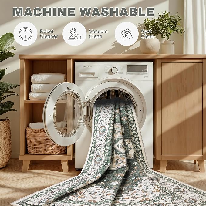9x12 Area Rugs Living Room: Washable Rug - Image 8